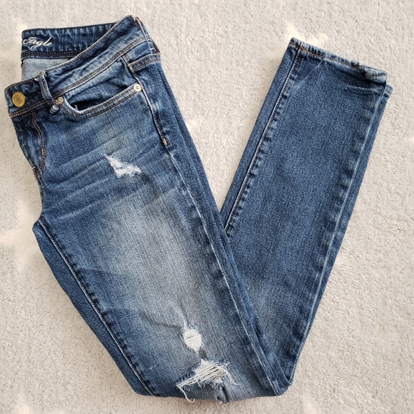 American Eagle Outfitters Denim - 4/$15 AE Distressed Slouchy Skinny Jeans 00